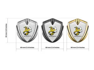 Cupolato Emblem Badge Stile Duro